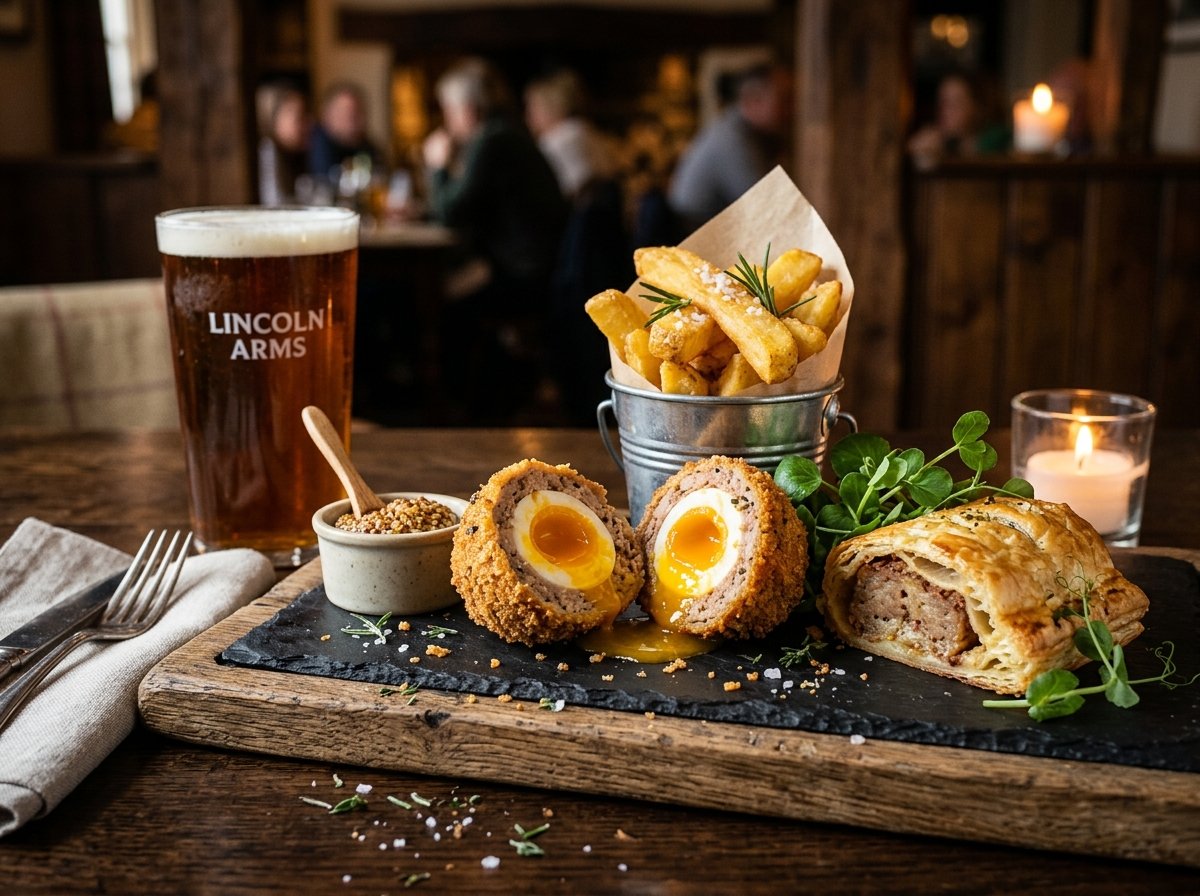 Gourmet Scotch egg and artisan chips